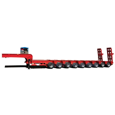 Uitschuifbare dieplader van 120 ton