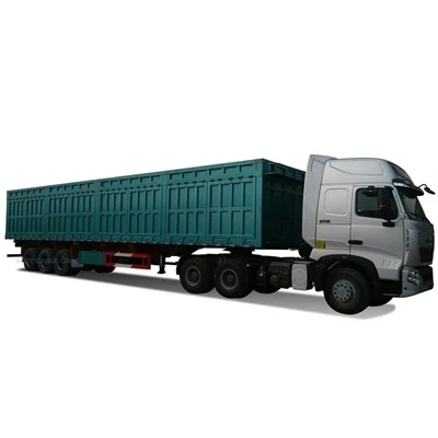 Zij- en eindkiepaanhangwagen